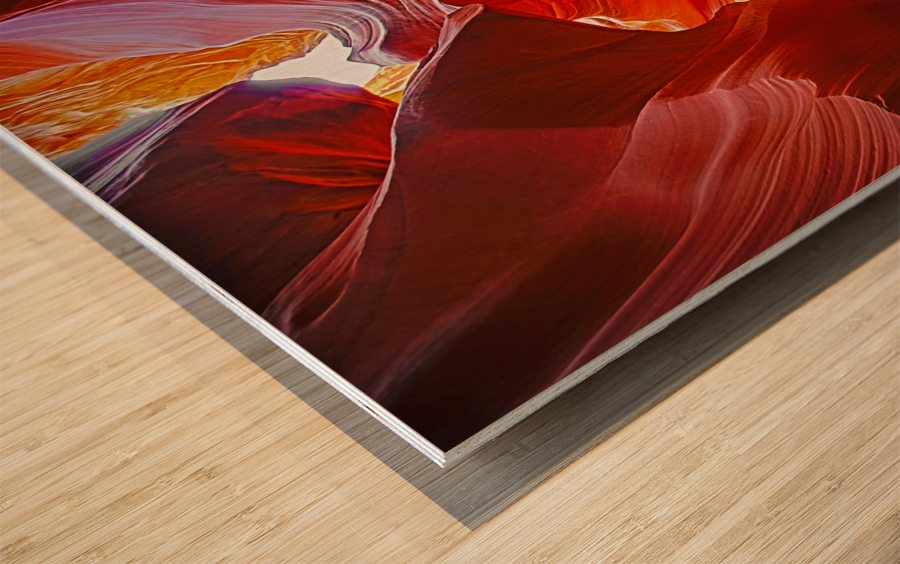 Arizona slot canyons Wood print