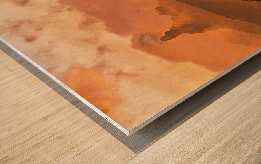 Stormy Sedona Wood print