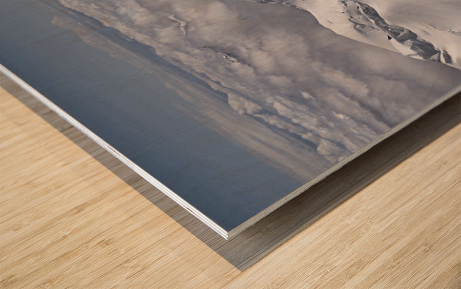 Alaska mountain range Wood print