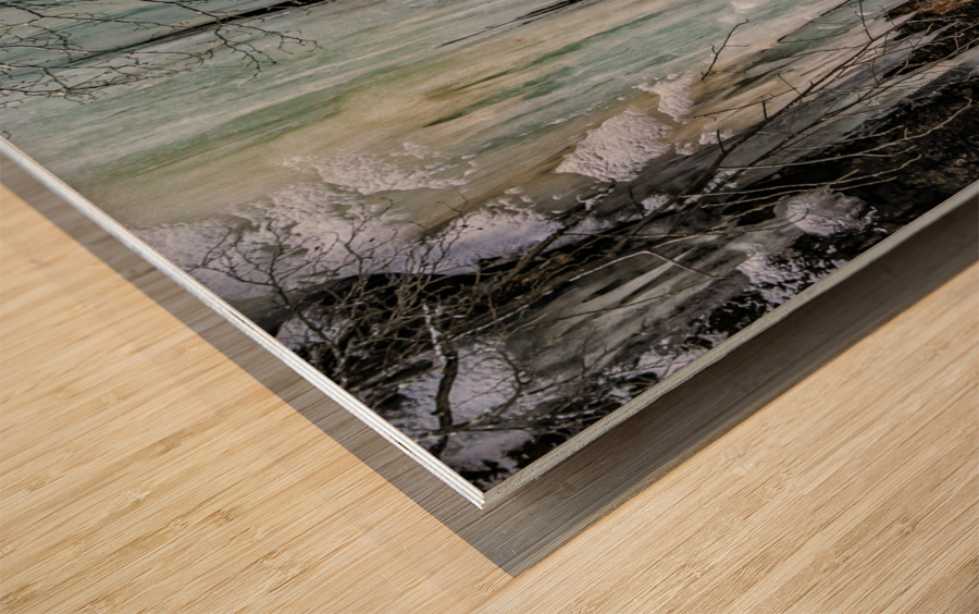 Winter freeze at Lutsen Wood print