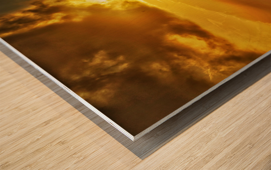 Morning in Tahiti Wood print