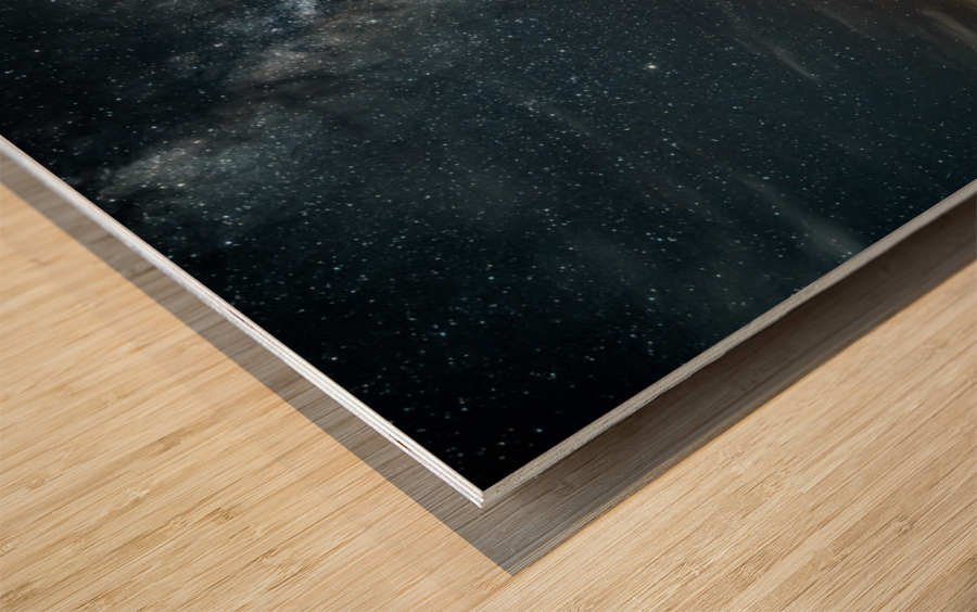  Milky Way and Mars Wood print